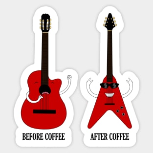 Before Coffee After Coffee - Music Sticker